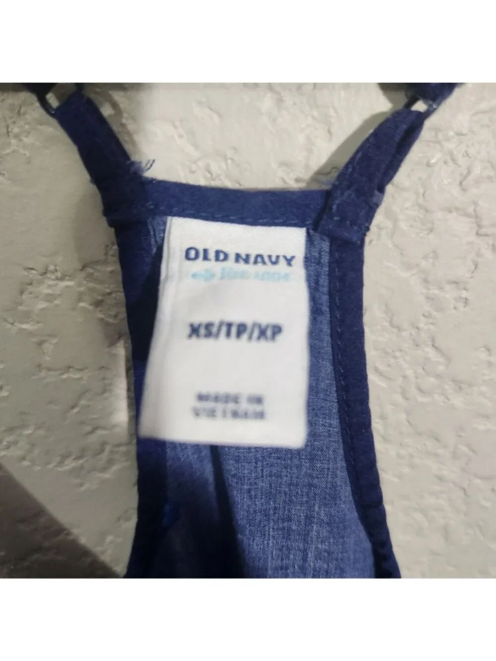 Old Navy Dress Womens Size XS Blue Sleeveless Strappy Floral
